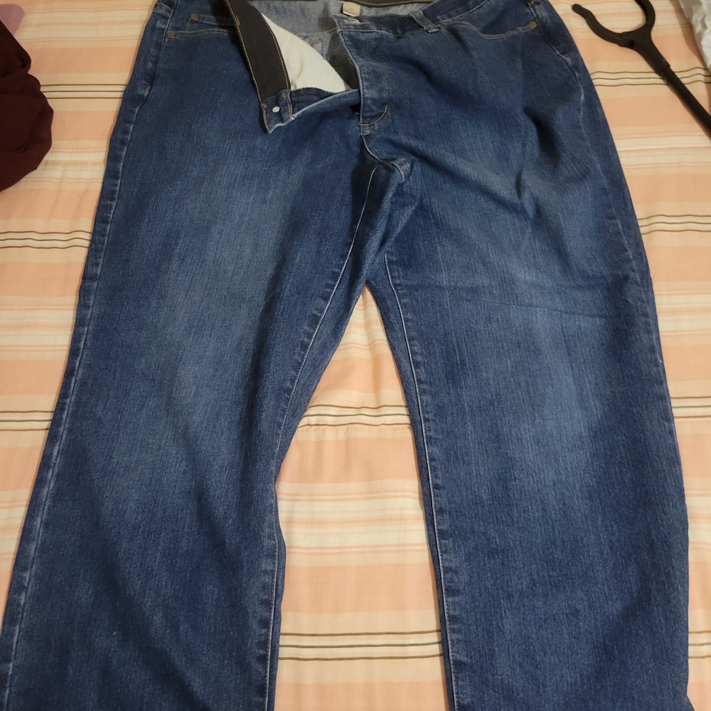 CJ Banks Blue Straight Leg Jeans Classic Style